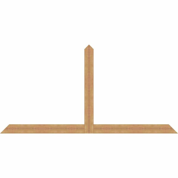 Ekena Millwork Portland Timber Gable Bracket, Western Red Cedar, 108"W x 54"H x 1 1/2"D x 5 1/2"F, 12/12 Pitch GBW108X54X0206POR00SWR - main